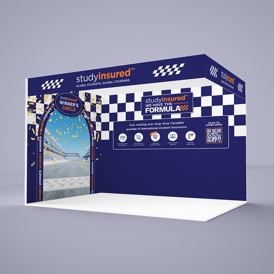 StudyInsured booth design for ICEF Berlin